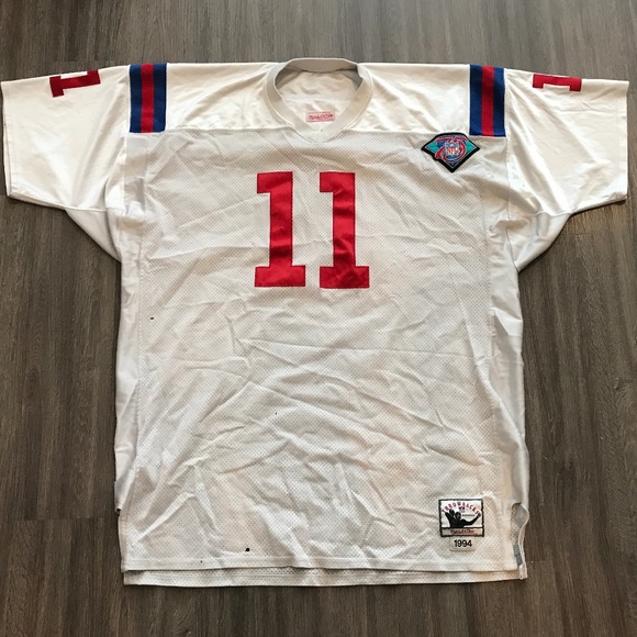 drew bledsoe mitchell and ness jersey